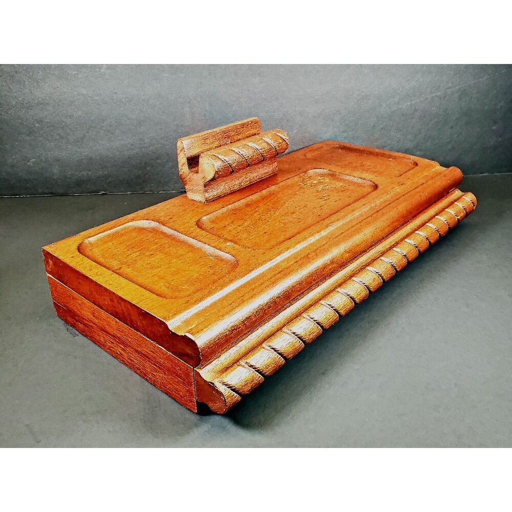 Vintage Dante Carpenter’s Bench Mahogany Men’s Valet Tray